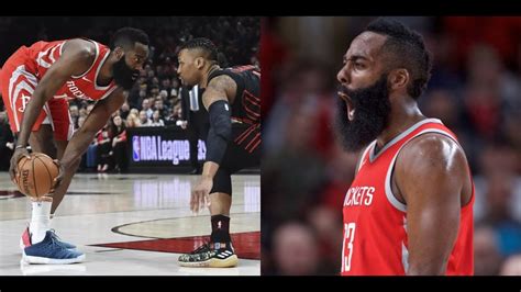 James Harden The Mvp At Blazers 03 20 2018 42 Pts 7 Ast 6 Rebs 13 25 Fgm 5 7 3pm Clutch 2