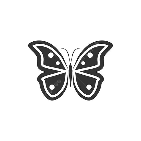 Butterfly Template Silhouette Vector Png Butterfly Silhouette Logo