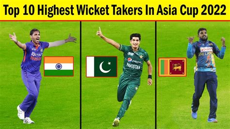 Top 10 Highest Wicket Takers In Asia Cup In Cricket History Ever Youtube