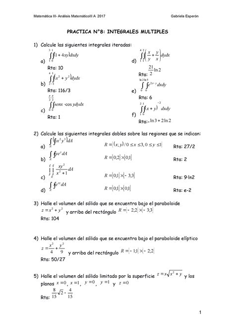 Pr Ctica Gu A De An Lisis Matem Tico A Practica N