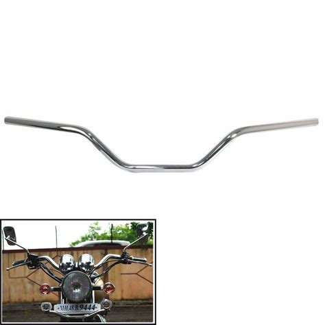 Silver Dhe Best Bike Handle Bar Handlebar Chrome For Royal Enfield At