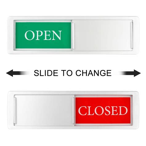 Open Sign For Bussiness Door Open Closed Slide Door Sign For Office