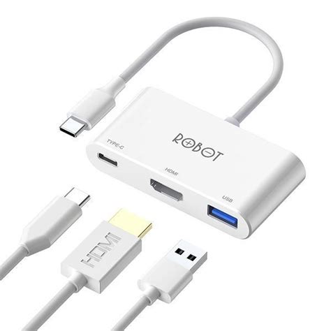 Hub Robot Usb C Chuyển đổi đa Năng 3 In 1 Ht430 Phụ Kiện Chính Hãng