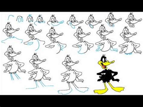 How To Draw Daffy Duck Step By Step Drawing Tutorial Youtube