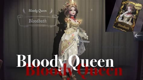 Identity V Bloody Queen Bloodbath Skin Gameplay YouTube