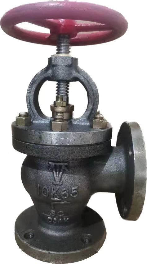 Angle Check Valve JIS F7472 Cast Steel Marine Valve 10K With High