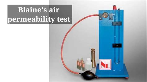 Fineness Of Cement Blaine S Air Permeability Test CEM LAB