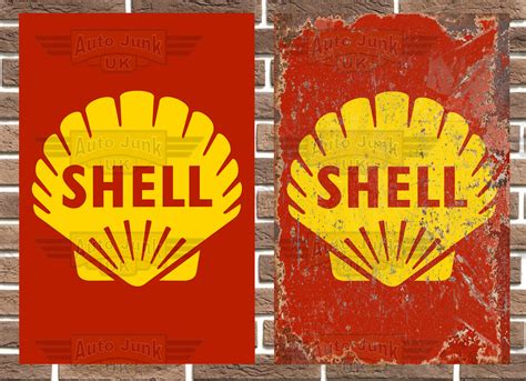 Shell Metal Sign Auto Junk Uk Ltd