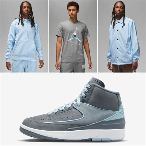 Air Jordan 2 Cool Grey Shirts Hats Clothing Outfits to Match