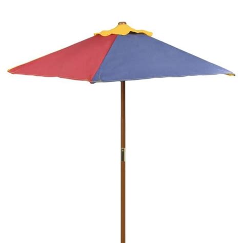 Atyhao Table Et Bancs De Pique Nique Avec Parasol Pour Enfants Bois