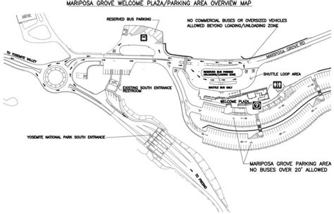 Mariposa Grove Welcome Plaza Overview Map | Sierra News Online