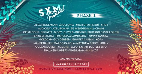 Sxm Festival 2019 Phase 1 Revealed Mind Music