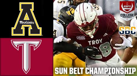 Sun Belt Championship: Appalachian State Mountaineers vs. Troy Trojans ...