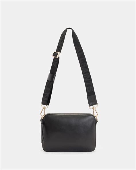 AllSaints Lucile Leather Crossbody Bag In Black Lyst