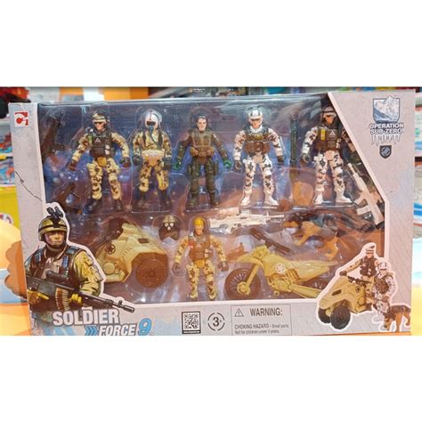 Jual Sale Mainan Soldier Force 9 Operation Sub Zero Army Playset