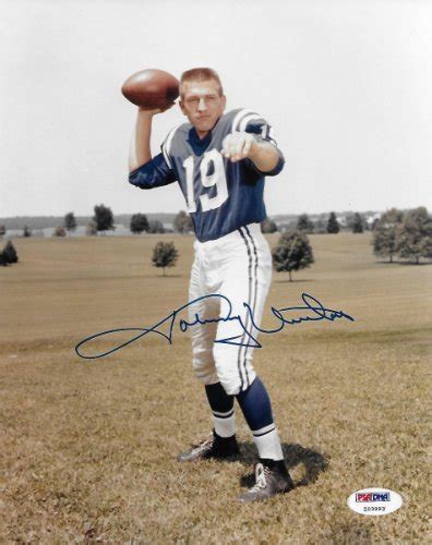 Johnny Unitas Autographed Memorabilia Signed Photo Jersey