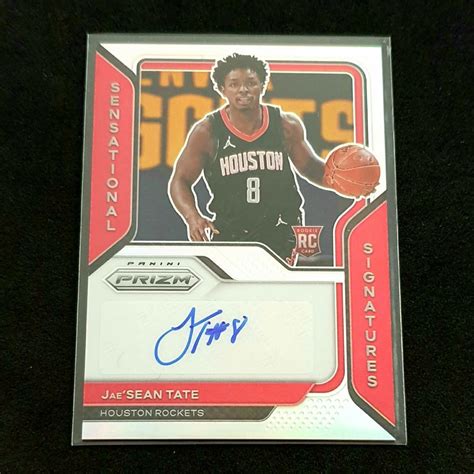 Jaesean Tate Panini Prizm 2020 21 Rc Sensational Signatures Silver Nba