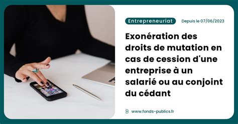 Allègement Fiscal Exonération Sur Cession Dentreprise