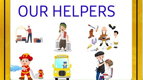 Our Helperslearn Our Community Helpers Namesour Helpers Names In