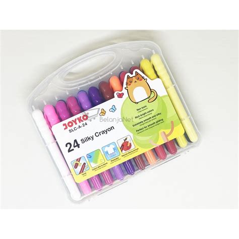 Jual Silky Crayon Krayon Halus Joyko SLC A 24 Warna Colors Shopee