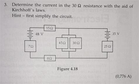 Solved Determine The Current In The 30Ω Resistance With The