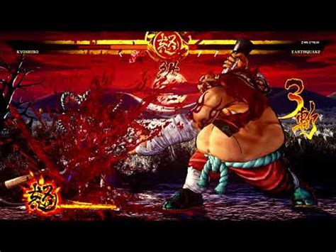 Samurai Shodown Kyoshiro Vs Earthquake Youtube