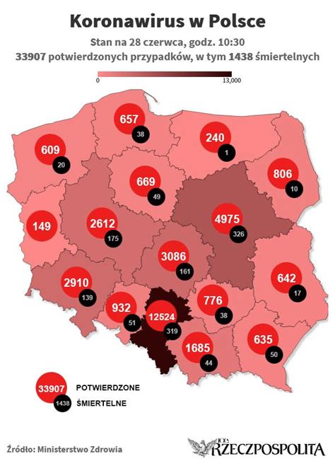 Koronawirus W Polsce Zaka Onych Osoby Zmar Y Rp Pl