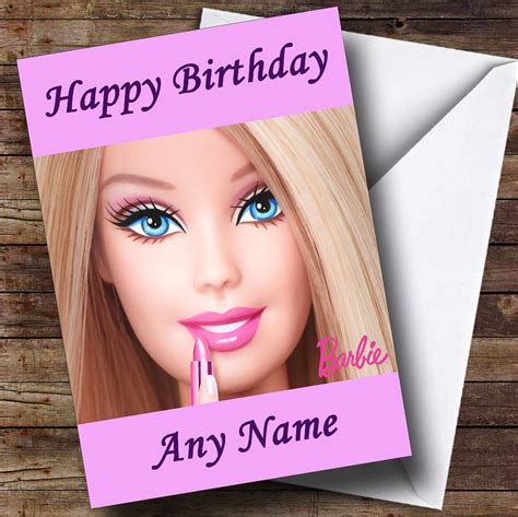 Barbie Personalised Birthday Card - The Card Zoo