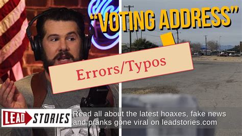 Fact Check Louder With Crowder Video Of Vacant Voter Addresses In