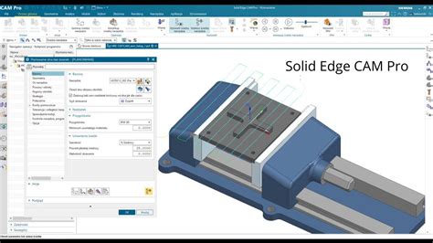 Solid Edge CAM Pro Lekcja 4 Planowanie dna bez ścianek YouTube