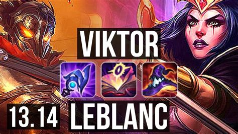 VIKTOR Vs LEBLANC MID 16 1 9 Rank 6 Viktor Legendary EUW