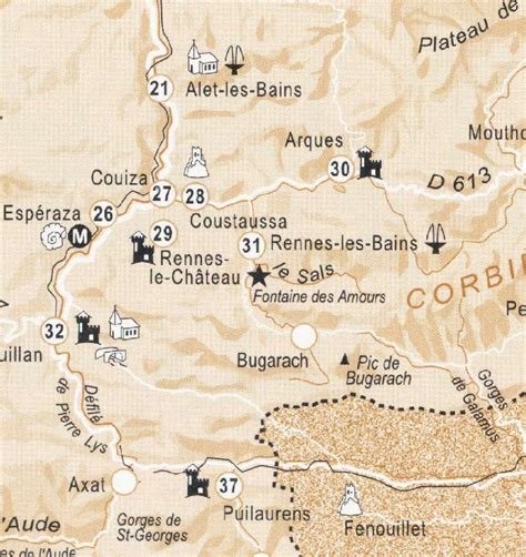 Les Cartes De Rennes Le Chateau Et Alentours Rennes Le ChÂteau Beaute