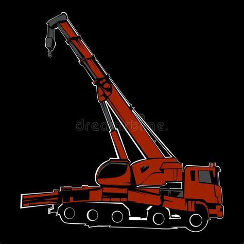 Truck Forklift Vector Construction Stock Vector Illustration Of Truck