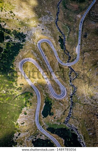 One Most Beautiful Highways World Transfagarasan Stock Photo 1489785056