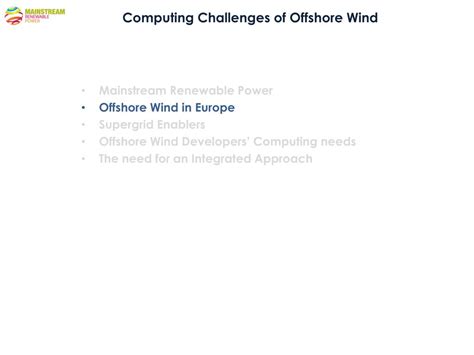 PPT - Computing Challenges of Offshore Wind PowerPoint Presentation ...