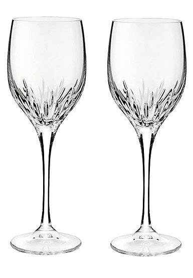 Vera Wang Wedgwood Duchesse Crystal Wine Glasses Pair Crystal Classics