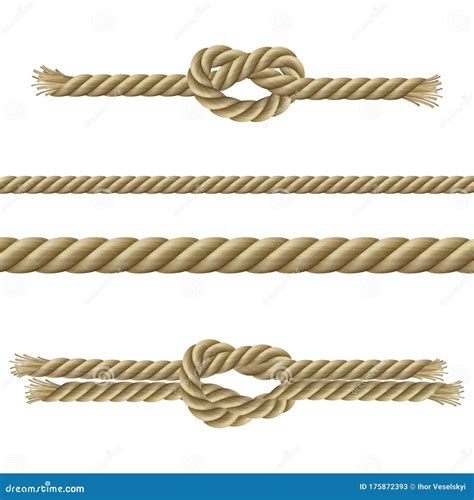 Ropes Decorative Set Stock Illustration Illustration Of Hang 175872393