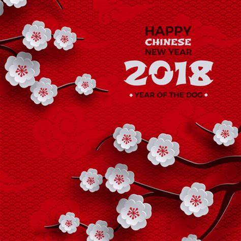 2 300 Chinese New Year Cherry Blossoms Background Stock Illustrations Royalty Free Vector