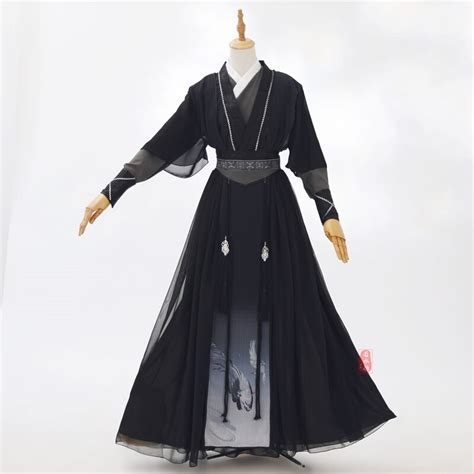 Hanfu chinês dos homens antigo tradicional bordado hanfu preto folk