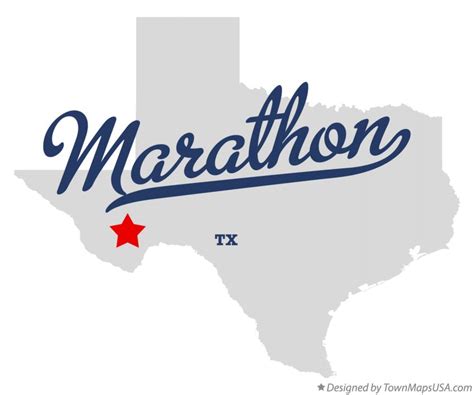 Map of Marathon, TX, Texas