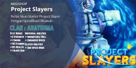 Beli Akun Akun Agatsuma Unverified Project Slayer Roblox Terlengkap