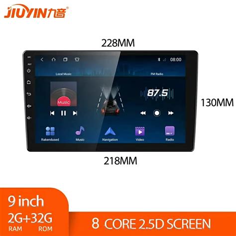 JIUYIN 2G 32G 9 Inch 4G 8 Core Android 10 Carplay Car Radio Multimedia