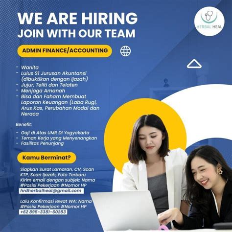 Lowongan Kerja Admin Finance Accounting Di Herbal Heal LokerJogja ID