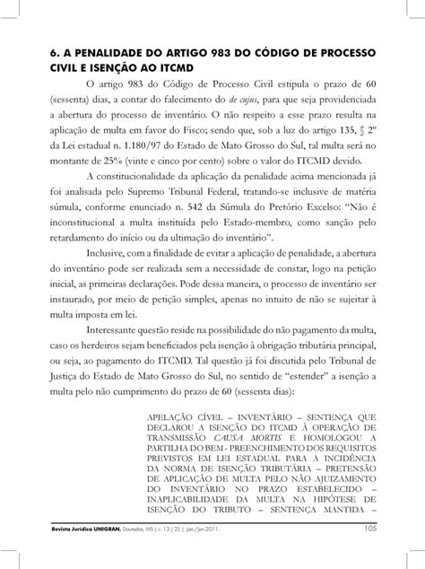 O ITCMD NO PROCESSO JUDICIAL DE INVENTÁRIO PDF Free Download