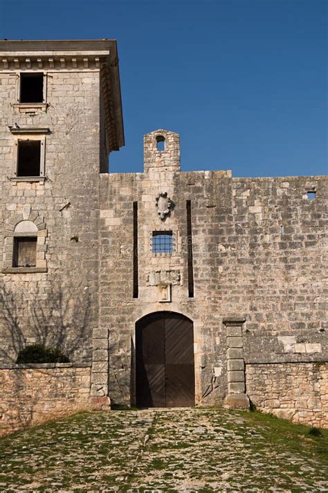 Entrance To The Castle In Svetvincenat Croatia Stock Image Image Of