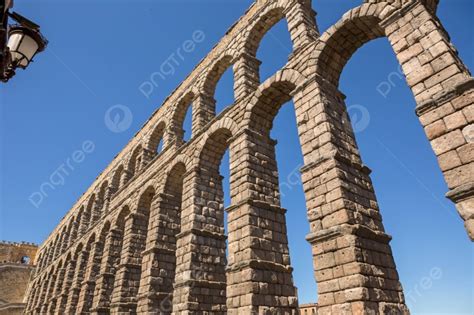 Segovia Aqueduct Roman People Spain Photo Background And Picture For