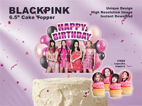 Printable Blackpink Birthday Cake Topper For Blackpink Birthday Party