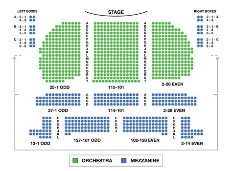 Eugene O Neill Theatre Large Broadway Seating Charts Broadwayworld