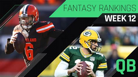 Week 12 Fantasy Rankings Qb Sporting News