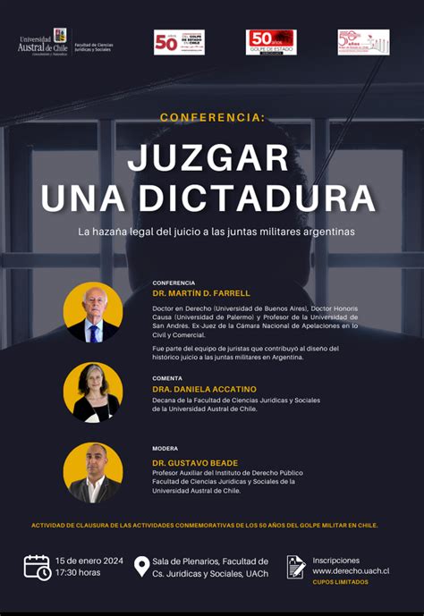 Conferencia Juzgar Una Dictadura La Haza A Legal Del Juicio A Las